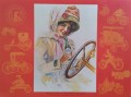 PM 35a. repro 1909  When Dusters Were in Vogue - Plastic placemat 41.2x31.2cm (Small)